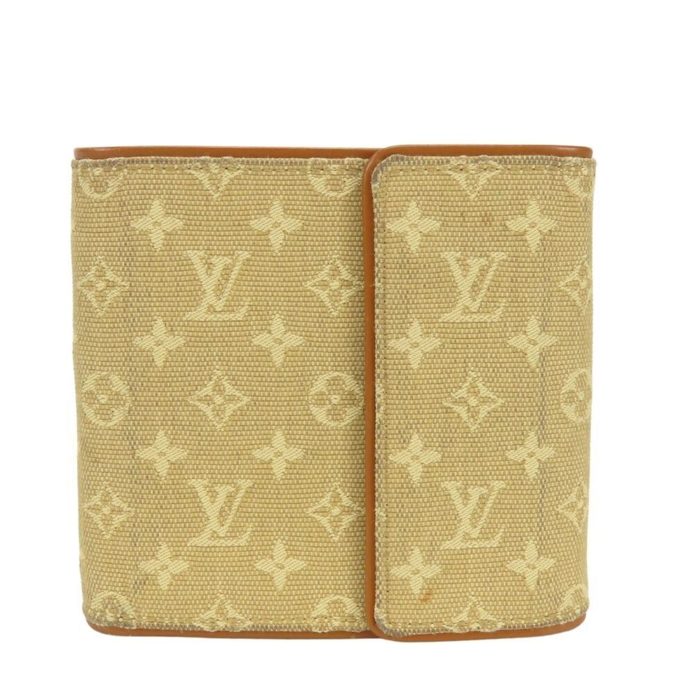 Louis Vuitton Tri-fold Wallet Portefeuille Cartes Crรฉdit Monnaie M92241 Monog...